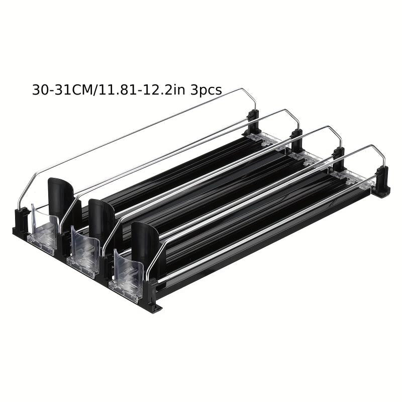 3pcs Soda Can Organizer For Refrigerator 3 Row 30