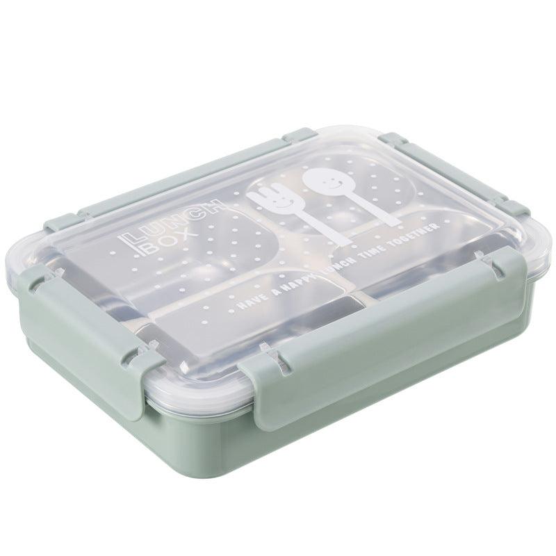 Stainless Steel Insulated Lunch Box with 4 Compartment Grids