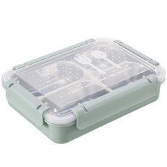 Stainless Steel Insulated Lunch Box with 4 Compartment Grids