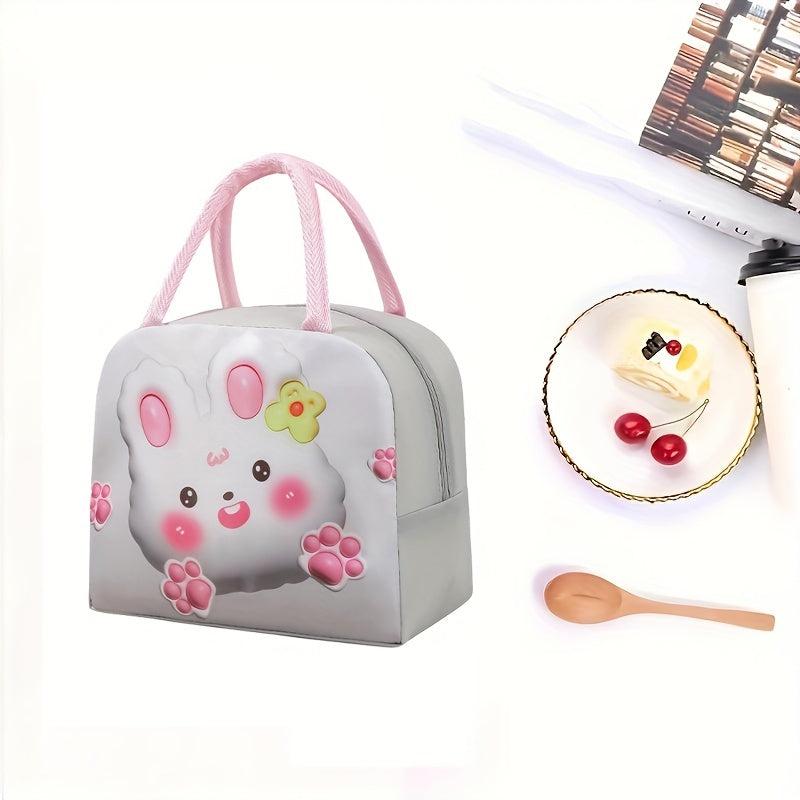 Portable Insulated Lunch Bag Tote Bag Animal Print for Camping Picnic Beach