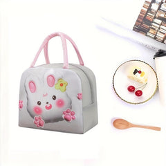 Portable Insulated Lunch Bag Tote Bag Animal Print for Camping Picnic Beach