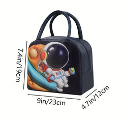 Portable Insulated Lunch Bag Tote Bag Animal Print for Camping Picnic Beach