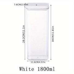 1Pc Clear Airtight Food Storage Container Moisture-proof Sealed Fresh