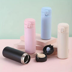 420ml Thermal Cup Insulation Bottle School Portable Water Cup Bouncing Mug