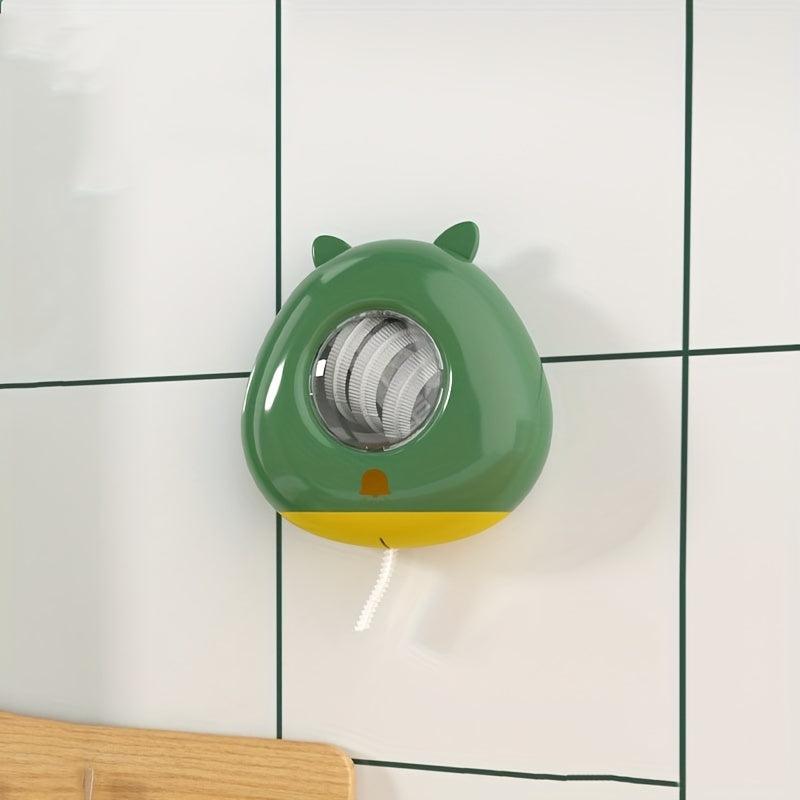Wall Mounted Cling Film Cover Organizer Kitchen Bathroom Shower Cap Organizer