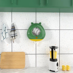 Wall Mounted Cling Film Cover Organizer Kitchen Bathroom Shower Cap Organizer
