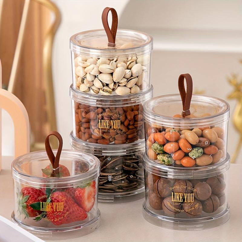 1pc Airtight Food Storage Jar With Lids for Countertop Organization