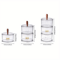 1pc Airtight Food Storage Jar With Lids for Countertop Organization