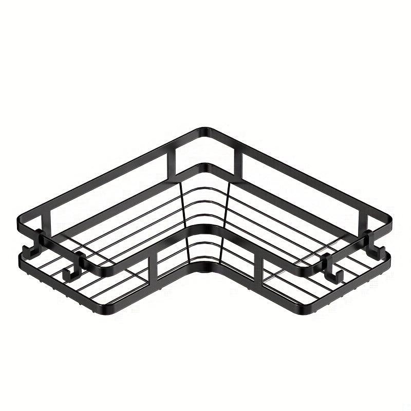 Punch Triangle Shelf Kitchen Storage Rack With Hooks