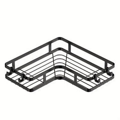 Punch Triangle Shelf Kitchen Storage Rack With Hooks