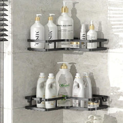 Punch Triangle Shelf Kitchen Storage Rack With Hooks