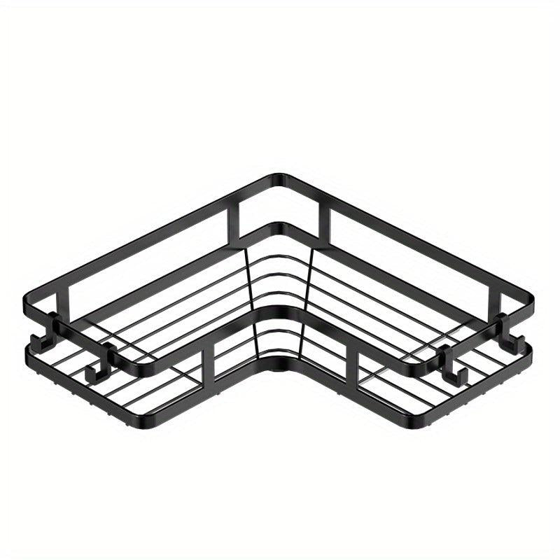 Punch Triangle Shelf Kitchen Storage Rack With Hooks