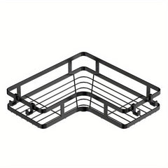 Punch Triangle Shelf Kitchen Storage Rack With Hooks