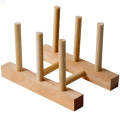 Bamboo Cup Holder Glass Hanging Rack for Home Milk Tea Cup Mug Drying