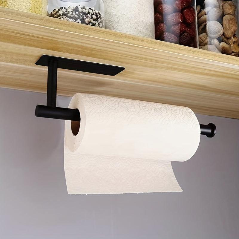 Hanging Paper Towel Holder Kitchen Cabinet Under-Shelf Storage