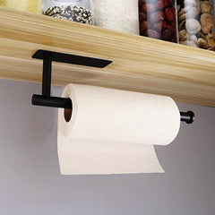 Hanging Paper Towel Holder Kitchen Cabinet Under-Shelf Storage