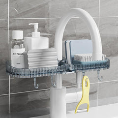 Plastic Shelves for Kitchen Sink Faucet Sponge Drain Rack