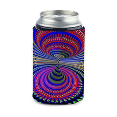 Dislocation Print Neoprene Can Cooler Sleeve for 12oz Cans