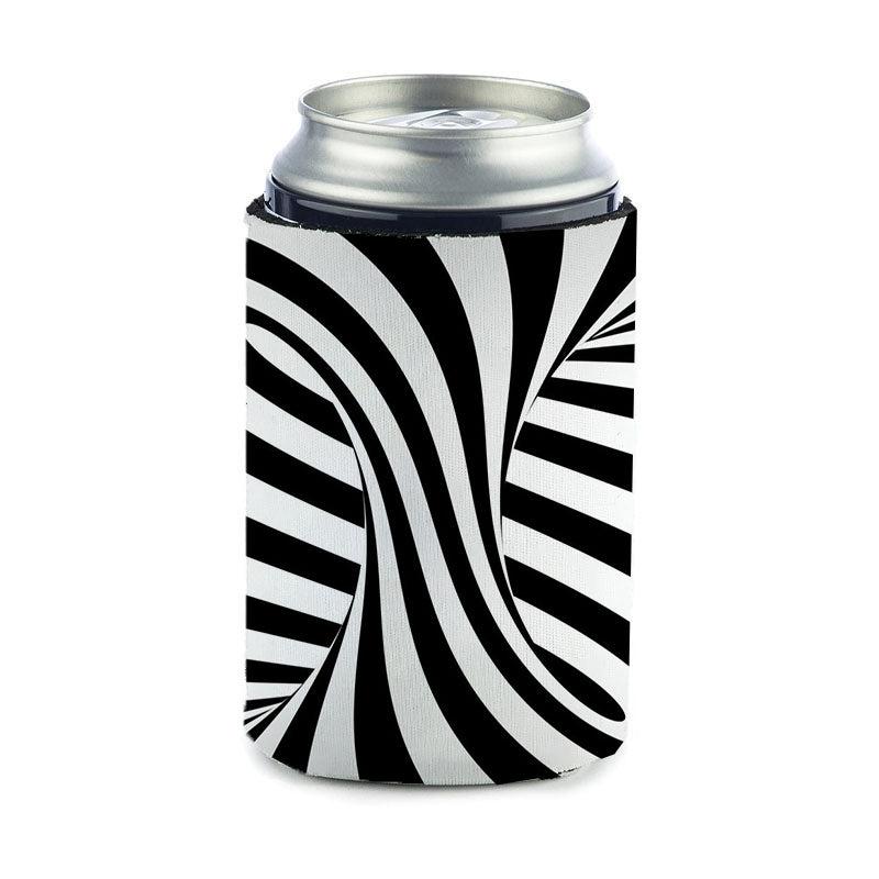 Dislocation Print Neoprene Can Cooler Sleeve for 12oz Cans