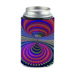 Dislocation Print Neoprene Can Cooler Sleeve for 12oz Cans