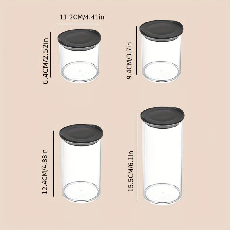 Transparent Airtight Jar Coarse Cereals Storage