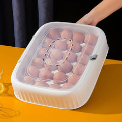 Leak Proof Egg Storage Box, Hand Washable, Shockproof, Reusable