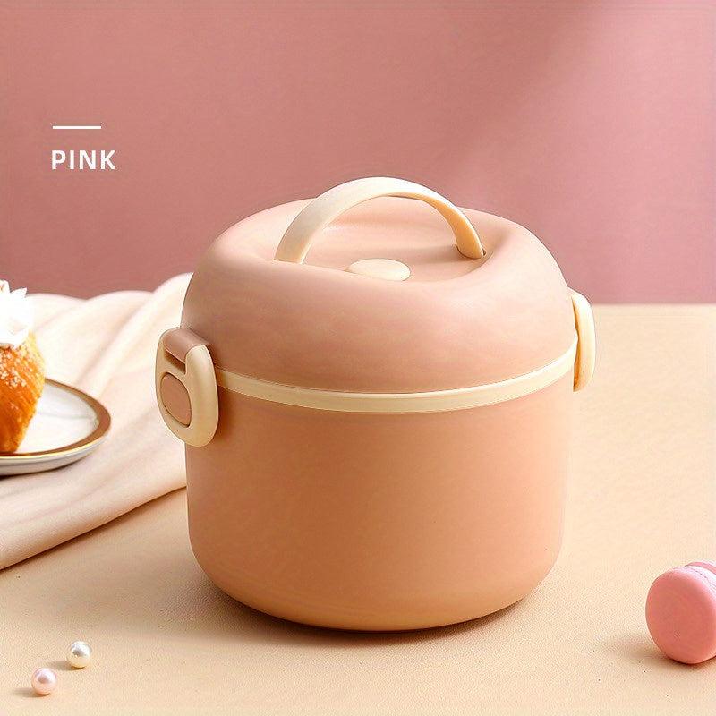 Stainless Steel Double Layer Lunch Box Insulated Leakproof Microwave Safe