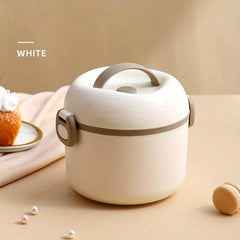 Stainless Steel Double Layer Lunch Box Insulated Leakproof Microwave Safe