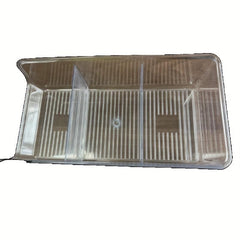 Clear Pantry Organizer Container Bins with Dividers and Handles