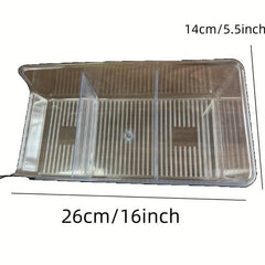Clear Pantry Organizer Container Bins with Dividers and Handles