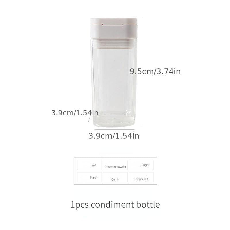 2pcs Kitchen Transparent Seasoning Jar Spice And Seasoning Sprayer