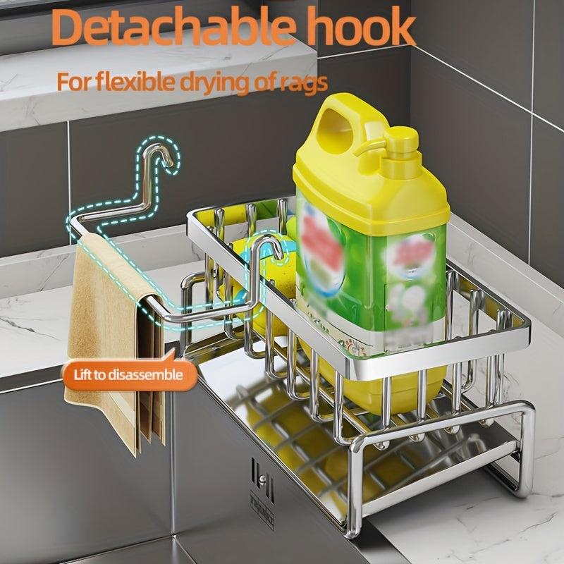Stainless Steel Sink Drainage Rack Tableware Vegetables Fruit Drying