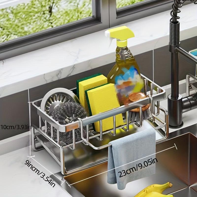 Stainless Steel Sink Drainage Rack Tableware Vegetables Fruit Drying