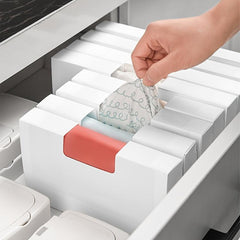 Plastic Bag Folding Storage Box Labelable Fresh Keeping Bag Storage