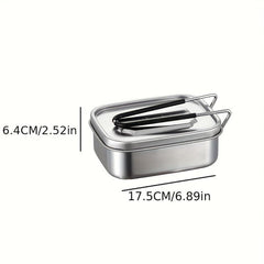 Stainless Steel Lunch Box with Lid Leakproof Food Container