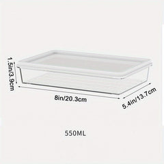 1pc Reusable Food Containers with Airtight Lids BPA Free Boxes for Deli