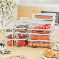 1pc Reusable Food Containers with Airtight Lids BPA Free Boxes for Deli