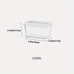 1pc Reusable Food Containers with Airtight Lids BPA Free Boxes for Deli