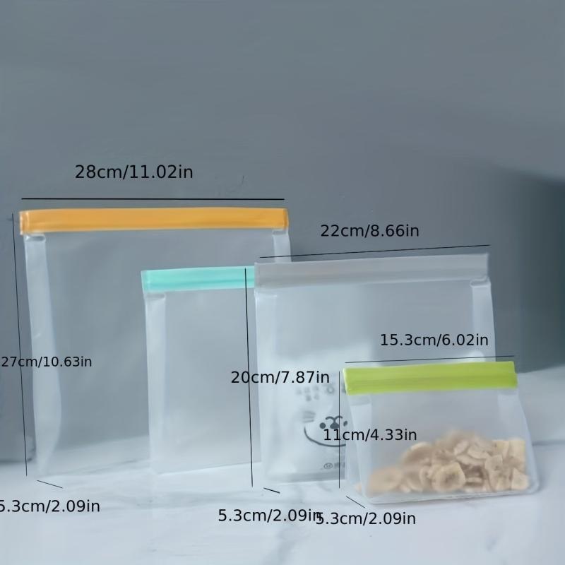 5pcs Sealed Food Plastic Bag Self sealing Bag Plastic Sealed Thickened