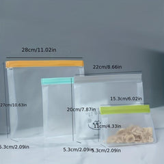 5pcs Sealed Food Plastic Bag Self sealing Bag Plastic Sealed Thickened