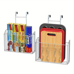 Cutting Board Organizer for Kitchen Cabinet Door, 2 Packs
