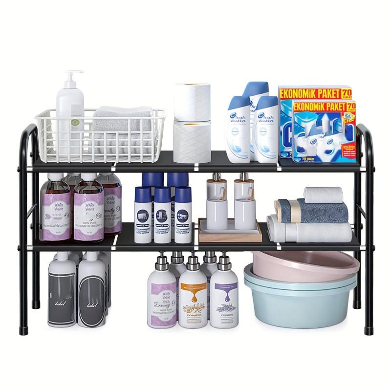 Zendar Under Sink Organizers Tier Expandable Cabinet Bathroom Shelf Storage