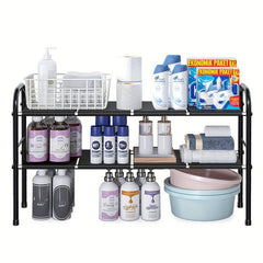 Zendar Under Sink Organizers Tier Expandable Cabinet Bathroom Shelf Storage