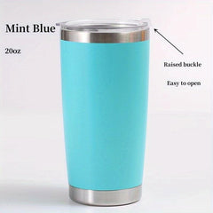 20oz Stainless Steel Vacuum Flask Insulated Cup with Lid