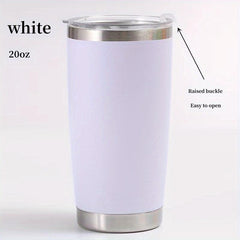 20oz Stainless Steel Vacuum Flask Insulated Cup with Lid
