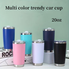 20oz Stainless Steel Vacuum Flask Insulated Cup with Lid