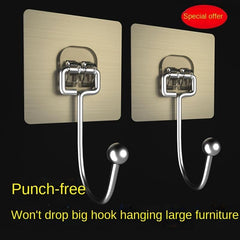 10 Heavy Duty Adhesive Hooks for Kitchen Bathroom Home