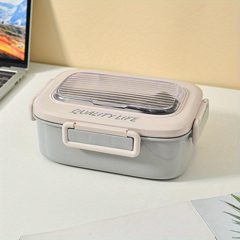 Creative Rectangular Bento Box Leakproof Food Container for School and Work