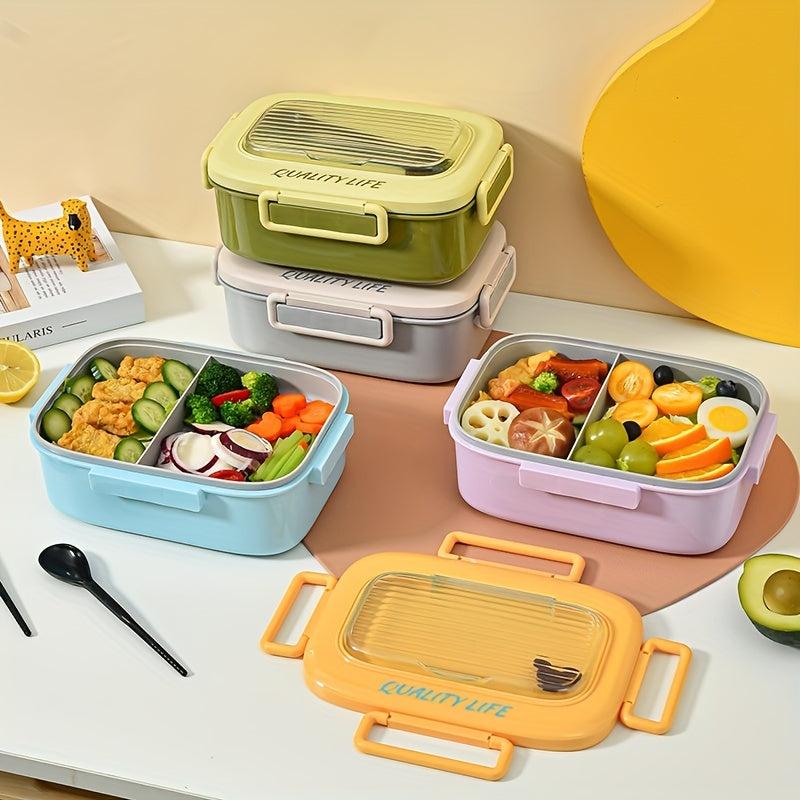 Creative Rectangular Bento Box Leakproof Food Container for School and Work