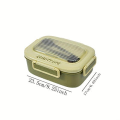 Creative Rectangular Bento Box Leakproof Food Container for School and Work